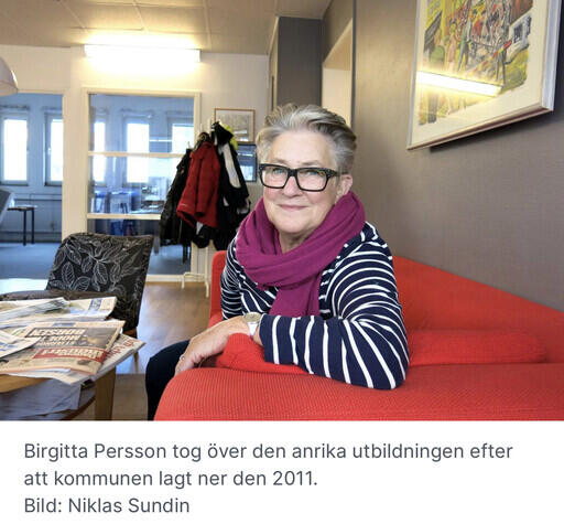 Birgitta Persson, ägare och kursledare på TextilDesignSkolan, Arkiv Gefle Dagblad